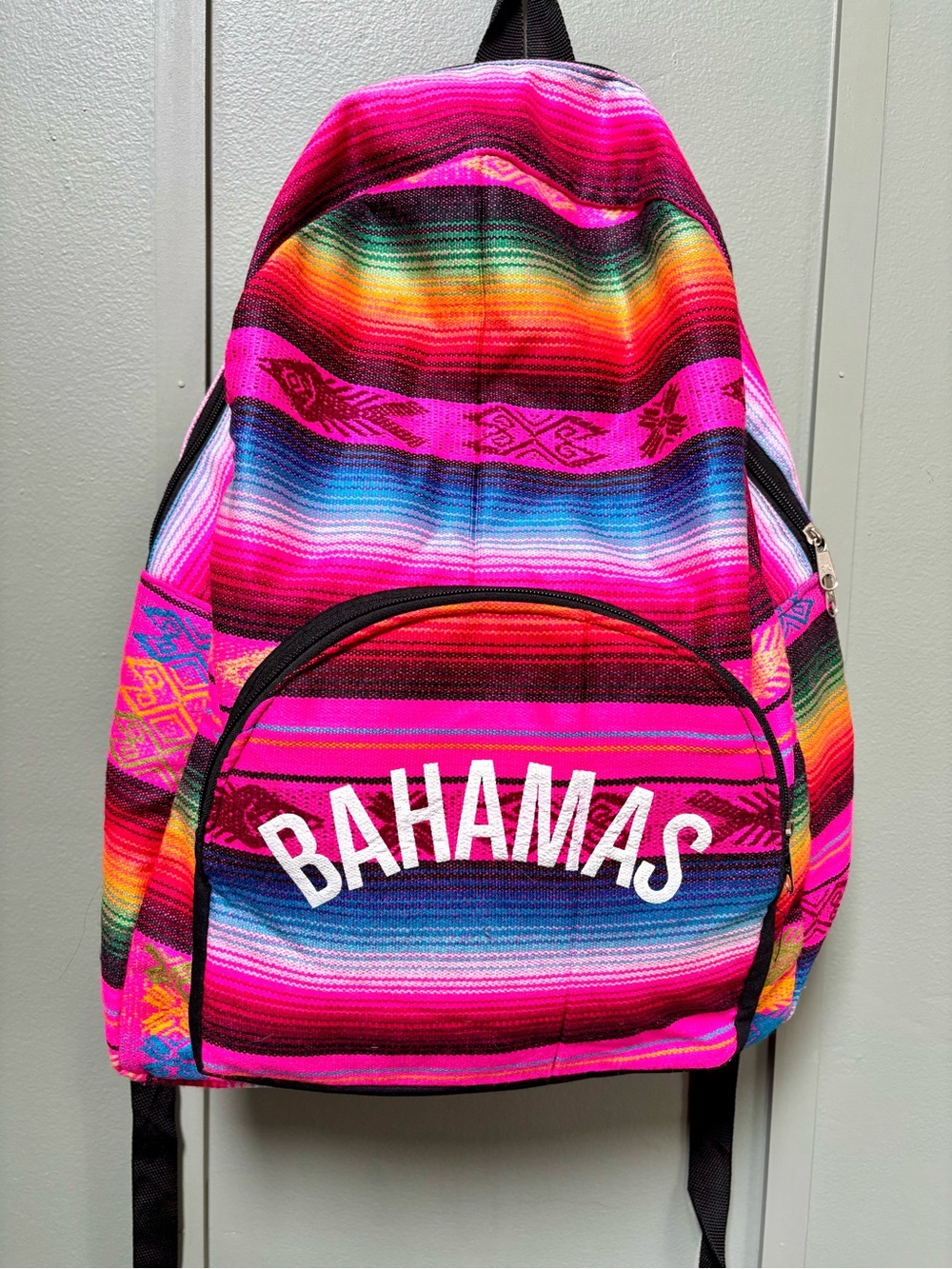 Bahamas Pink Multi-Color Backpack - Picture 4 of 4